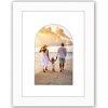 image:imageAmericanflat 11x14 Picture Frame with ShatterResistant Glass  Use as 8x10 Frame with Mat or Display 11x14 Photo Without Mat  Signature Collection  Picture Frames for Wall Display  Driftwood  Engineered Wood construction Shatterresistant glass hangs vertical or horizontal sawtooth hangers includedWhite