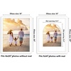 image:imageAmericanflat 11x14 Picture Frame with ShatterResistant Glass  Use as 8x10 Frame with Mat or Display 11x14 Photo Without Mat  Signature Collection  Picture Frames for Wall Display  Dark OakWhite