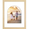 image:imageAmericanflat 11x14 Picture Frame with ShatterResistant Glass  Use as 8x10 Frame with Mat or Display 11x14 Photo Without Mat  Signature Collection  Picture Frames for Wall Display  Driftwood  Engineered Wood construction Shatterresistant glass hangs vertical or horizontal sawtooth hangers includedNatural Oak