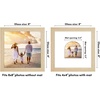 image:imageAmericanflat 11x14 Picture Frame with ShatterResistant Glass  Use as 8x10 Frame with Mat or Display 11x14 Photo Without Mat  Signature Collection  Picture Frames for Wall Display  Driftwood  Engineered Wood construction Shatterresistant glass hangs vertical or horizontal sawtooth hangers includedNatural Oak