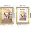 image:imageAmericanflat 11x14 Picture Frame with ShatterResistant Glass  Use as 8x10 Frame with Mat or Display 11x14 Photo Without Mat  Signature Collection  Picture Frames for Wall Display  Driftwood  Engineered Wood construction Shatterresistant glass hangs vertical or horizontal sawtooth hangers includedGold