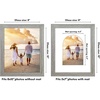 image:imageAmericanflat 11x14 Picture Frame with ShatterResistant Glass  Use as 8x10 Frame with Mat or Display 11x14 Photo Without Mat  Signature Collection  Picture Frames for Wall Display  Driftwood  Engineered Wood construction Shatterresistant glass hangs vertical or horizontal sawtooth hangers includedDriftwood