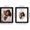 image:imageAmericanflat 11x14 Picture Frame with ShatterResistant Glass  Use as 8x10 Frame with Mat or Display 11x14 Photo Without Mat  Signature Collection  Picture Frames for Wall Display  Driftwood  Engineered Wood construction Shatterresistant glass hangs vertical or horizontal sawtooth hangers includedBlack