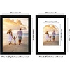 image:imageAmericanflat 11x14 Picture Frame with ShatterResistant Glass  Use as 8x10 Frame with Mat or Display 11x14 Photo Without Mat  Signature Collection  Picture Frames for Wall Display  Driftwood  Engineered Wood construction Shatterresistant glass hangs vertical or horizontal sawtooth hangers includedBlack