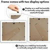 image:imageAmericanflat 11x14 Picture Frame with ShatterResistant Glass  Use as 8x10 Frame with Mat or Display 11x14 Photo Without Mat  Signature Collection  Picture Frames for Wall Display  Driftwood  Engineered Wood construction Shatterresistant glass hangs vertical or horizontal sawtooth hangers includedWhite
