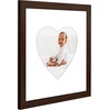 image:imageAmericanflat 11x14 Picture Frame with ShatterResistant Glass  Use as 8x10 Frame with Mat or Display 11x14 Photo Without Mat  Signature Collection  Picture Frames for Wall Display  Driftwood  Engineered Wood construction Shatterresistant glass hangs vertical or horizontal sawtooth hangers includedWalnut