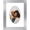 image:imageAmericanflat 11x14 Picture Frame with ShatterResistant Glass  Use as 8x10 Frame with Mat or Display 11x14 Photo Without Mat  Signature Collection  Picture Frames for Wall Display  Driftwood  Engineered Wood construction Shatterresistant glass hangs vertical or horizontal sawtooth hangers includedSilver