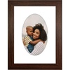 image:imageAmericanflat 11x14 Picture Frame with ShatterResistant Glass  Use as 8x10 Frame with Mat or Display 11x14 Photo Without Mat  Signature Collection  Picture Frames for Wall Display  Driftwood  Engineered Wood construction Shatterresistant glass hangs vertical or horizontal sawtooth hangers includedWalnut