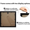 image:imageAmericanflat 11x14 Picture Frame with ShatterResistant Glass  Use as 8x10 Frame with Mat or Display 11x14 Photo Without Mat  Signature Collection  Picture Frames for Wall Display  Driftwood  Engineered Wood construction Shatterresistant glass hangs vertical or horizontal sawtooth hangers includedBlack
