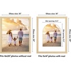 image:imageAmericanflat 11x14 Picture Frame with ShatterResistant Glass  Use as 8x10 Frame with Mat or Display 11x14 Photo Without Mat  Signature Collection  Picture Frames for Wall Display  Dark OakNatural Oak
