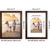 image:imageAmericanflat 11x14 Picture Frame with ShatterResistant Glass  Use as 8x10 Frame with Mat or Display 11x14 Photo Without Mat  Signature Collection  Picture Frames for Wall Display  Driftwood  Engineered Wood construction Shatterresistant glass hangs vertical or horizontal sawtooth hangers includedWalnut