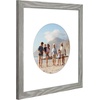 image:imageAmericanflat 11x14 Picture Frame with ShatterResistant Glass  Use as 8x10 Frame with Mat or Display 11x14 Photo Without Mat  Signature Collection  Picture Frames for Wall Display  Driftwood  Engineered Wood construction Shatterresistant glass hangs vertical or horizontal sawtooth hangers includedDriftwood