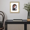 image:imageAmericanflat 11x14 Picture Frame with ShatterResistant Glass  Use as 8x10 Frame with Mat or Display 11x14 Photo Without Mat  Signature Collection  Picture Frames for Wall Display  Driftwood  Engineered Wood construction Shatterresistant glass hangs vertical or horizontal sawtooth hangers includedGold