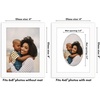 image:imageAmericanflat 11x14 Picture Frame with ShatterResistant Glass  Use as 8x10 Frame with Mat or Display 11x14 Photo Without Mat  Signature Collection  Picture Frames for Wall Display  Driftwood  Engineered Wood construction Shatterresistant glass hangs vertical or horizontal sawtooth hangers includedWhite