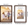 image:imageAmericanflat 11x14 Picture Frame with ShatterResistant Glass  Use as 8x10 Frame with Mat or Display 11x14 Photo Without Mat  Signature Collection  Picture Frames for Wall Display  Driftwood  Engineered Wood construction Shatterresistant glass hangs vertical or horizontal sawtooth hangers includedWalnut