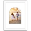image:imageAmericanflat 11x14 Picture Frame with ShatterResistant Glass  Use as 8x10 Frame with Mat or Display 11x14 Photo Without Mat  Signature Collection  Picture Frames for Wall Display  Driftwood  Engineered Wood construction Shatterresistant glass hangs vertical or horizontal sawtooth hangers includedWhite