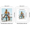 image:imageAmericanflat 11x14 Picture Frame with ShatterResistant Glass  Use as 8x10 Frame with Mat or Display 11x14 Photo Without Mat  Signature Collection  Picture Frames for Wall Display  Driftwood  Engineered Wood construction Shatterresistant glass hangs vertical or horizontal sawtooth hangers includedWhite