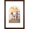 image:imageAmericanflat 11x14 Picture Frame with ShatterResistant Glass  Use as 8x10 Frame with Mat or Display 11x14 Photo Without Mat  Signature Collection  Picture Frames for Wall Display  Driftwood  Engineered Wood construction Shatterresistant glass hangs vertical or horizontal sawtooth hangers includedWalnut