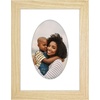 image:imageAmericanflat 11x14 Picture Frame with ShatterResistant Glass  Use as 8x10 Frame with Mat or Display 11x14 Photo Without Mat  Signature Collection  Picture Frames for Wall Display  Driftwood  Engineered Wood construction Shatterresistant glass hangs vertical or horizontal sawtooth hangers includedNatural Oak