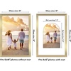 image:imageAmericanflat 11x14 Picture Frame with ShatterResistant Glass  Use as 8x10 Frame with Mat or Display 11x14 Photo Without Mat  Signature Collection  Picture Frames for Wall Display  Driftwood  Engineered Wood construction Shatterresistant glass hangs vertical or horizontal sawtooth hangers includedGold