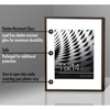 image:imageAmericanflat 11x14 Picture Frame with ShatterResistant Glass  Use as 8x10 Frame with Mat or Display 11x14 Photo Without Mat  Streamline Collection  Thin Border Picture Frames for Wall  Mahogany  Shatterresistant glass hangs vertical or horizontal sawtooth hangers included secure turntab backingMahogany