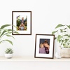 image:imageAmericanflat 11x14 Picture Frame with ShatterResistant Glass  Use as 8x10 Frame with Mat or Display 11x14 Photo Without Mat  Streamline Collection  Thin Border Picture Frames for Wall  Mahogany  Shatterresistant glass hangs vertical or horizontal sawtooth hangers included secure turntab backingWalnut