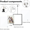 image:imageAmericanflat 11x14 Picture Frame with ShatterResistant Glass  Use as 8x10 Frame with Mat or Display 11x14 Photo Without Mat  Streamline Collection  Thin Border Picture Frames for Wall  Mahogany  Shatterresistant glass hangs vertical or horizontal sawtooth hangers included secure turntab backingBlack