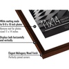image:imageAmericanflat 11x14 Picture Frame with ShatterResistant Glass  Use as 8x10 Frame with Mat or Display 11x14 Photo Without Mat  Streamline Collection  Thin Border Picture Frames for Wall  Mahogany  Shatterresistant glass hangs vertical or horizontal sawtooth hangers included secure turntab backingMahogany