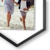 image:imageAmericanflat 11x14 Picture Frame with ShatterResistant Glass  Use as 8x10 Frame with Mat or Display 11x14 Photo Without Mat  Streamline Collection  Thin Border Picture Frames for Wall  Mahogany  Shatterresistant glass hangs vertical or horizontal sawtooth hangers included secure turntab backingBlack