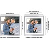 image:imageAmericanflat 11x14 Picture Frame with ShatterResistant Glass  Use as 8x10 Frame with Mat or Display 11x14 Photo Without Mat  Streamline Collection  Thin Border Picture Frames for Wall  Mahogany  Shatterresistant glass hangs vertical or horizontal sawtooth hangers included secure turntab backingSilver