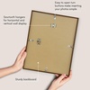 image:imageAmericanflat 11x14 Picture Frame with ShatterResistant Glass  Use as 8x10 Frame with Mat or Display 11x14 Photo Without Mat  Streamline Collection  Thin Border Picture Frames for Wall  Mahogany  Shatterresistant glass hangs vertical or horizontal sawtooth hangers included secure turntab backingMahogany