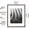 image:imageAmericanflat 11x14 Picture Frame with ShatterResistant Glass  Use as 8x10 Frame with Mat or Display 11x14 Photo Without Mat  Streamline Collection  Thin Border Picture Frames for Wall  Mahogany  Shatterresistant glass hangs vertical or horizontal sawtooth hangers included secure turntab backingMahogany