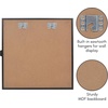 image:imageAmericanflat 11x14 Shadow Box Frame with ShatterResistant Glass  Silhouette Collection  Large Shadow Box Display Case for Tabletop and Wall Display  Dark Oak with Soft Felt Back  Shatterresistant glass 15 inch interior depth hangs vertical or horizontal displays keepsakes medals and memorabiliaBlack