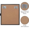 image:imageAmericanflat 11x14 Shadow Box Frame with ShatterResistant Glass  Silhouette Collection  Large Shadow Box Display Case for Tabletop and Wall Display  Dark Oak with Soft Felt Back  Shatterresistant glass 15 inch interior depth hangs vertical or horizontal displays keepsakes medals and memorabiliaBlack