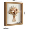 image:imageAmericanflat 11x14 Shadow Box Frame with ShatterResistant Glass  Silhouette Collection  Large Shadow Box Display Case for Tabletop and Wall Display  Dark Oak with Soft Felt Back  Shatterresistant glass 15 inch interior depth hangs vertical or horizontal displays keepsakes medals and memorabiliaDark Oak