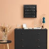 image:imageAmericanflat 11x14 Shadow Box Frame with ShatterResistant Glass  Silhouette Collection  Large Shadow Box Display Case for Tabletop and Wall Display  Dark Oak with Soft Felt Back  Shatterresistant glass 15 inch interior depth hangs vertical or horizontal displays keepsakes medals and memorabiliaBlack