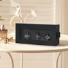 image:imageAmericanflat 11x14 Shadow Box Frame with ShatterResistant Glass  Silhouette Collection  Large Shadow Box Display Case for Tabletop and Wall Display  Dark Oak with Soft Felt Back  Shatterresistant glass 15 inch interior depth hangs vertical or horizontal displays keepsakes medals and memorabiliaBlack