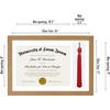 image:imageAmericanflat 11x16 Graduation Frame  ShatterResistant Glass  Fits 85x11 Diplomas with Tassel Opening  Engineered Wood Diploma Frame with Tassel Holder for Wall Display  DriftwoodDark Oak