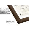 image:imageAmericanflat 11x16 Graduation Frame  ShatterResistant Glass  Fits 85x11 Diplomas with Tassel Opening  Engineered Wood Diploma Frame with Tassel Holder for Wall Display  DriftwoodWalnut