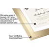 image:imageAmericanflat 11x16 Graduation Frame  ShatterResistant Glass  Fits 85x11 Diplomas with Tassel Opening  Engineered Wood Diploma Frame with Tassel Holder for Wall Display  DriftwoodGold