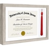 image:imageAmericanflat 11x16 Graduation Frame  ShatterResistant Glass  Fits 85x11 Diplomas with Tassel Opening  Engineered Wood Diploma Frame with Tassel Holder for Wall Display  DriftwoodDriftwood