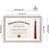 image:imageAmericanflat 11x16 Graduation Frame  ShatterResistant Glass  Fits 85x11 Diplomas with Tassel Opening  Engineered Wood Diploma Frame with Tassel Holder for Wall Display  DriftwoodDriftwood