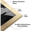 image:imageAmericanflat 11x17 Picture Frame with ShatterResistant Glass  Signature Collection  GalleryStyle Frames Made of Engineered Wood  Photo Frame for Wall Display  Gold11x17