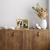 image:imageAmericanflat 12x18 Poster Frame  Driftwood Engineered Wood with Polished Plexiglass  Wide Picture Frame for Vertical or Horizontal Wall Display  Epic Collection  Driftwood  Polished plexiglass front hangs vertical or horizontal sawtooth hangers included secure turntab backingGold