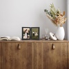 image:imageAmericanflat 12x18 Poster Frame  Driftwood Engineered Wood with Polished Plexiglass  Wide Picture Frame for Vertical or Horizontal Wall Display  Epic Collection  Driftwood  Polished plexiglass front hangs vertical or horizontal sawtooth hangers included secure turntab backingBlack