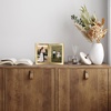 image:imageAmericanflat 12x18 Poster Frame  Driftwood Engineered Wood with Polished Plexiglass  Wide Picture Frame for Vertical or Horizontal Wall Display  Epic Collection  Driftwood  Polished plexiglass front hangs vertical or horizontal sawtooth hangers included secure turntab backingGold