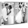 image:imageAmericanflat 12x18 Poster Frame  Driftwood Engineered Wood with Polished Plexiglass  Wide Picture Frame for Vertical or Horizontal Wall Display  Epic Collection  Driftwood  Polished plexiglass front hangs vertical or horizontal sawtooth hangers included secure turntab backingSilver