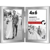 image:imageAmericanflat 12x18 Poster Frame  Driftwood Engineered Wood with Polished Plexiglass  Wide Picture Frame for Vertical or Horizontal Wall Display  Epic Collection  Driftwood  Polished plexiglass front hangs vertical or horizontal sawtooth hangers included secure turntab backingSilver