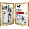 image:imageAmericanflat 12x18 Poster Frame  Driftwood Engineered Wood with Polished Plexiglass  Wide Picture Frame for Vertical or Horizontal Wall Display  Epic Collection  Driftwood  Polished plexiglass front hangs vertical or horizontal sawtooth hangers included secure turntab backingGold