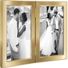 image:imageAmericanflat 12x18 Poster Frame  Driftwood Engineered Wood with Polished Plexiglass  Wide Picture Frame for Vertical or Horizontal Wall Display  Epic Collection  Driftwood  Polished plexiglass front hangs vertical or horizontal sawtooth hangers included secure turntab backingGold